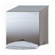Housing container for gowns or visitor kits in stainless steel